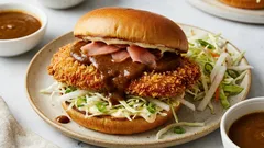 Das beste Rezept für ein Sandwich mit Hähnchen-Katsu-Curry und Daikon-Salat